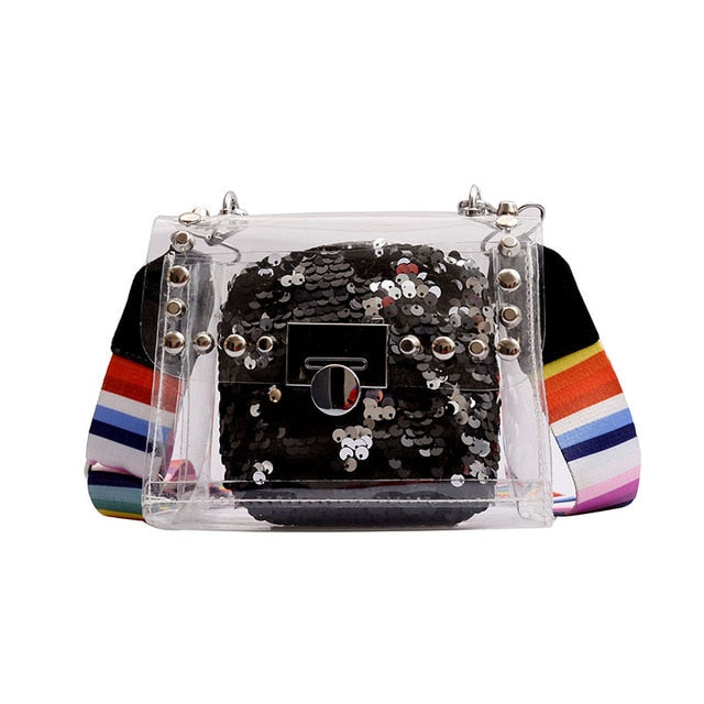 Rainbow and Transparent Bag