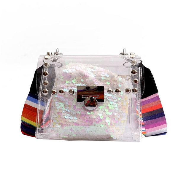 Rainbow and Transparent Bag