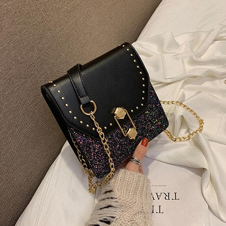 Silvery Black Bag