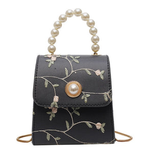 Pearl Bag with Flowers