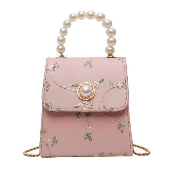 Pearl Bag with Flowers