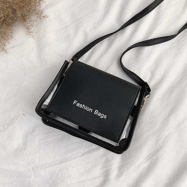 Transparent Red Tagline Bag
