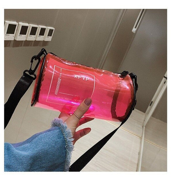 Transparent Purple Bag