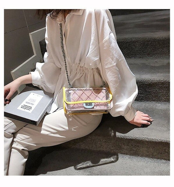 Transparent Blue Bag